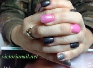 Gel color over acrylic nails